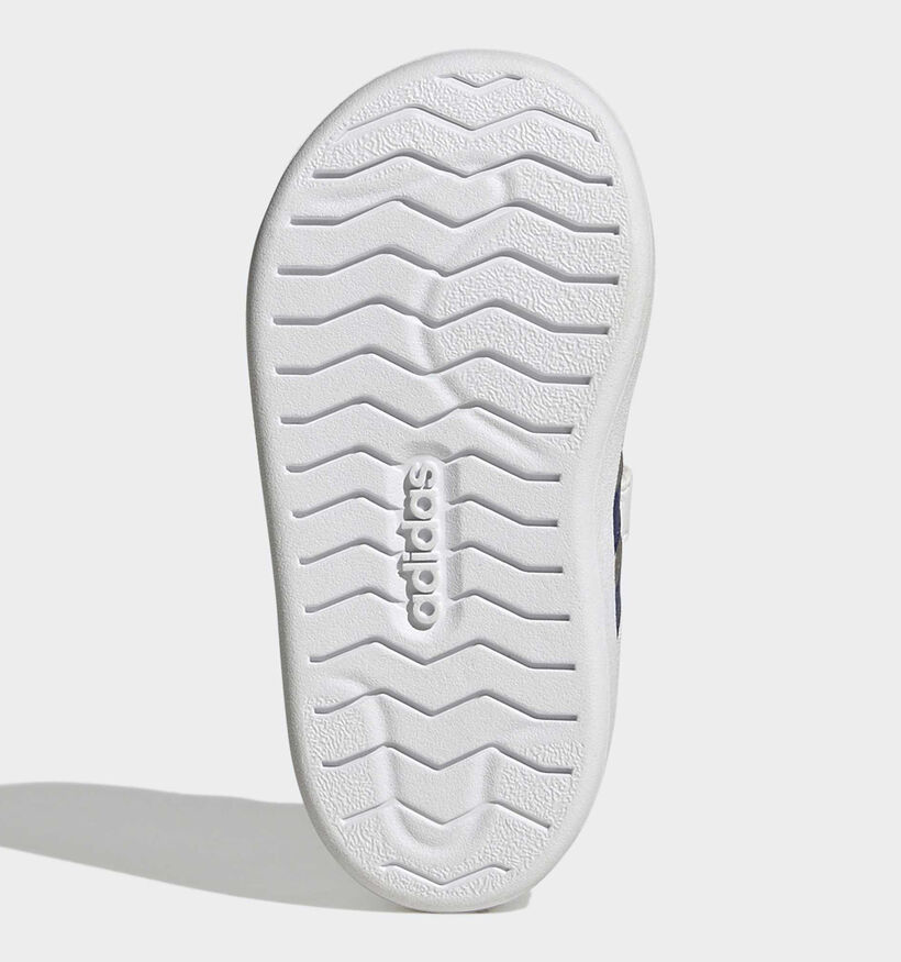 adidas Streettalk Witte/Donkerblauwe Sneakers voor jongens (380611) - geschikt voor steunzolen