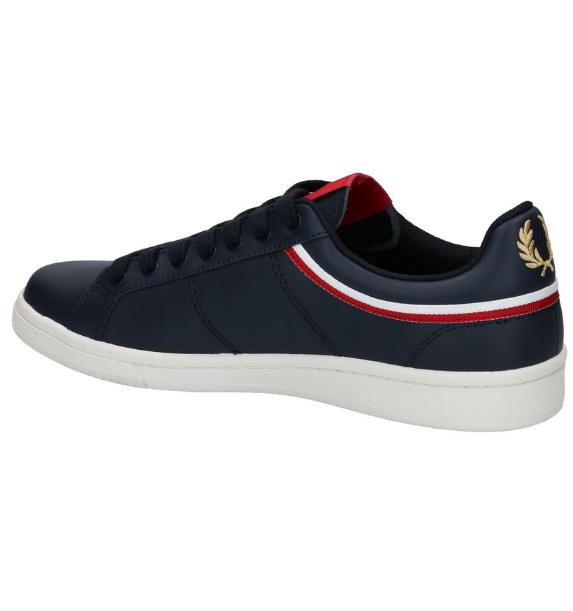 Fred Perry Blauwe Sneakers in kunstleer (275062)