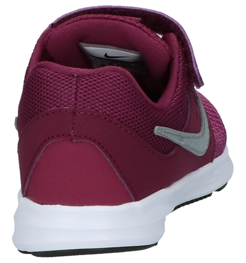 Nike Downshifter 7 Sneakers Paars met Elastiek/Velcro in stof (205809)