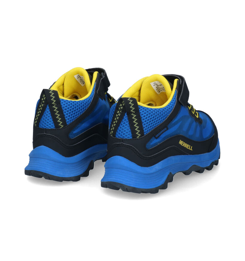Merrell Moab Speed Mid Blauwe Sneakers in stof (302564)