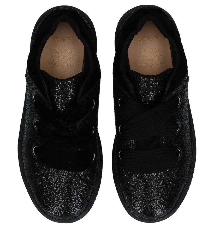 Zwarte Creepers Sneakers Geox, Zwart, pdp