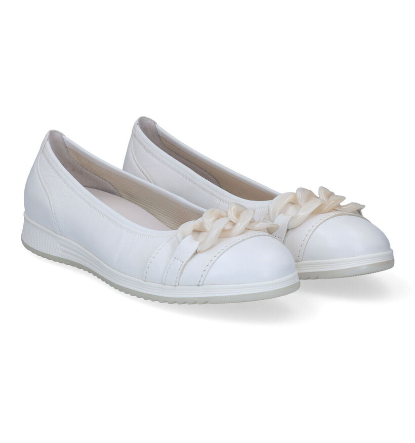 Gabor Ballerines en Blanc en cuir (308421)