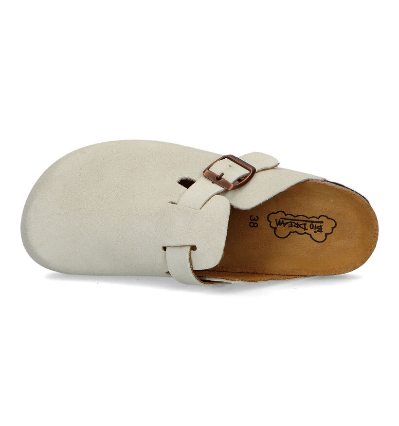 Bio Dream Ecru Slippers in daim (325840)