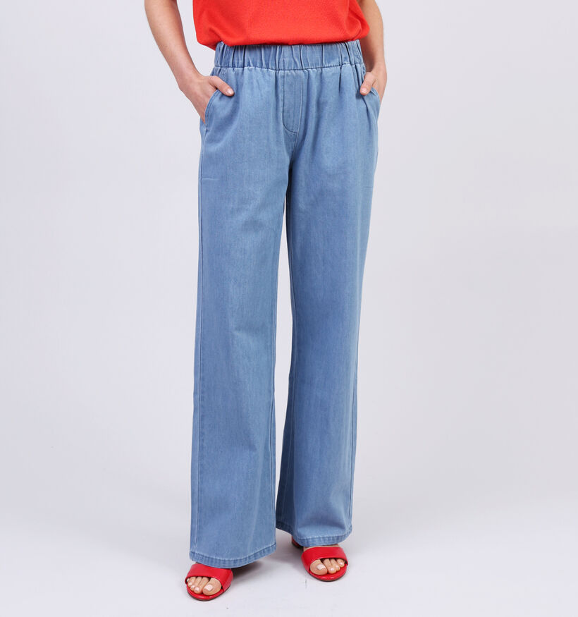 Minus Bora Pantalon large en Bleu pour femmes (354535)