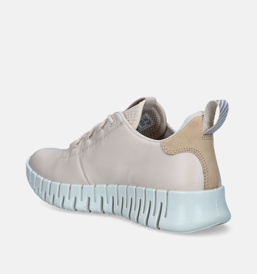 ECCO Gruuv Flexible Sole Beige Veterschoenen voor dames (346752) - geschikt voor steunzolen