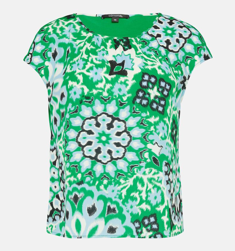 comma Groen T-shirt voor dames (354652)