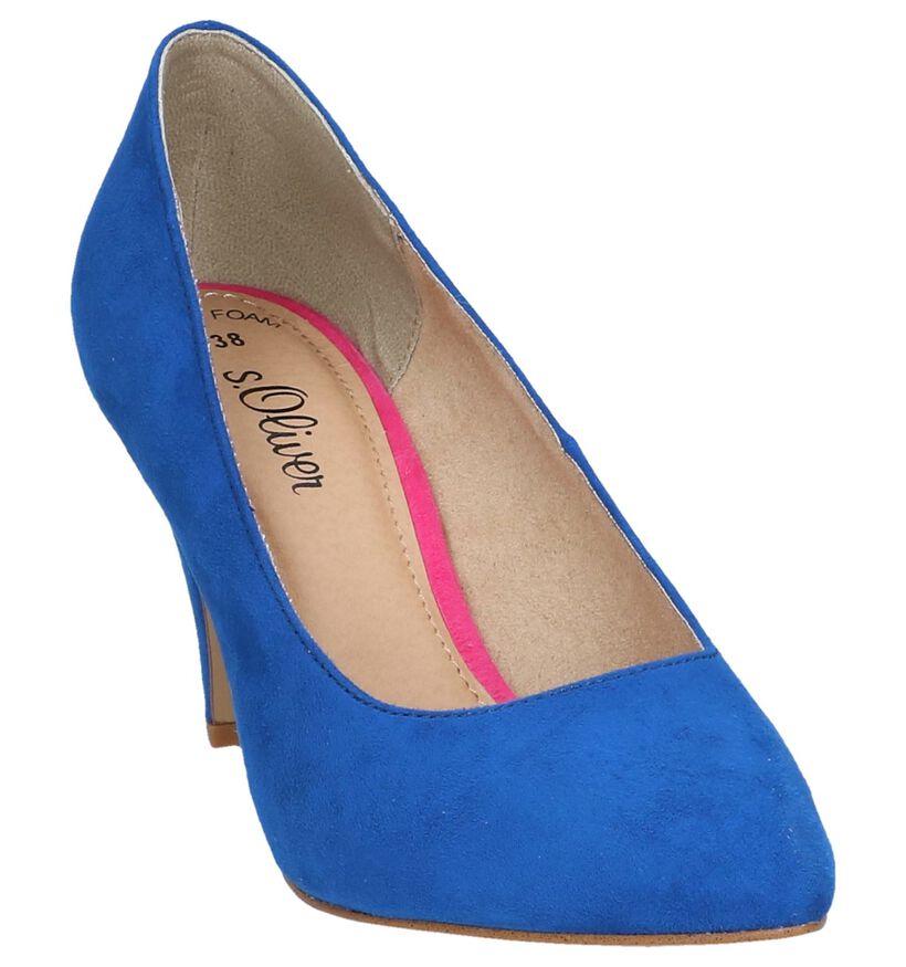 Oker Gele Pumps s. Oliver in stof (242489)