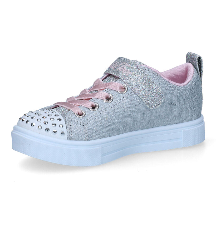 Skechers Twinkle Toes Baskets en Argent pour filles (310620)