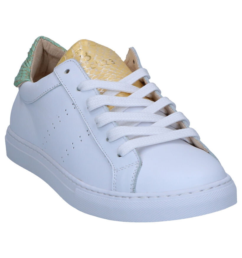 March23 Baskets habillées en Blanc en cuir (269422)