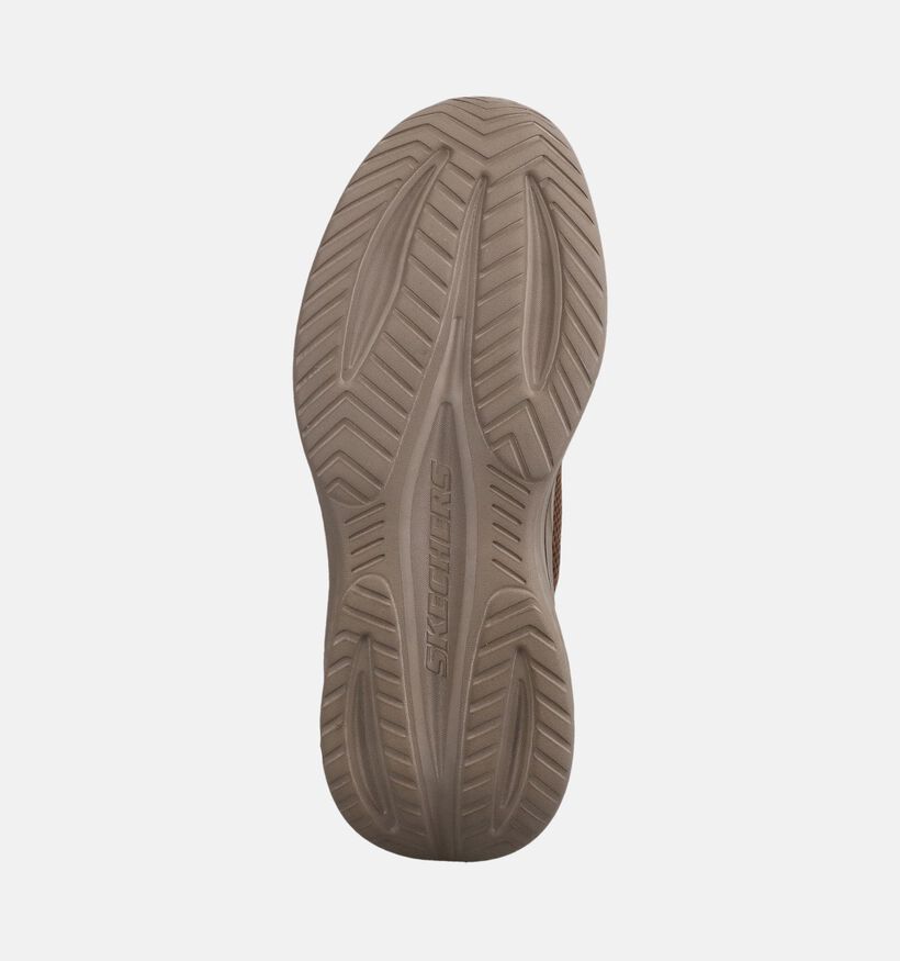 Skechers Slade 2.0 Waybound Baskets basses en Brun fonc&eacute; pour hommes (376898)