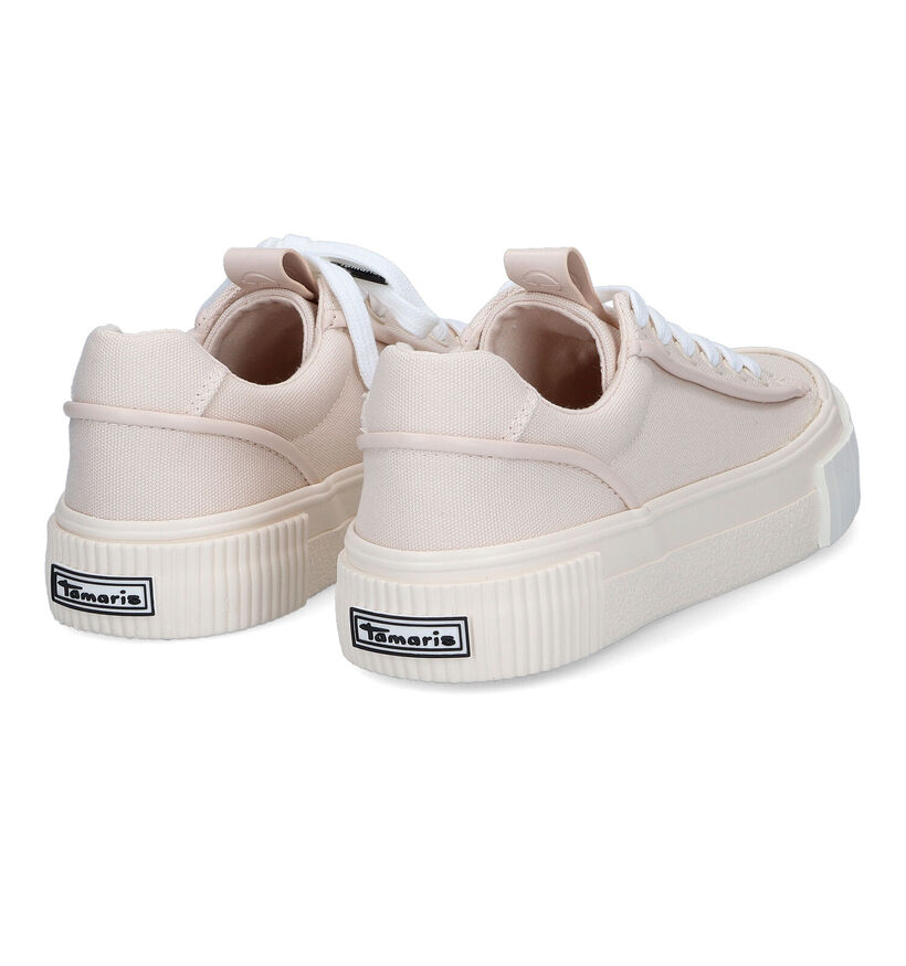 Tamaris Touch it Beige Sneakers in stof (309745)