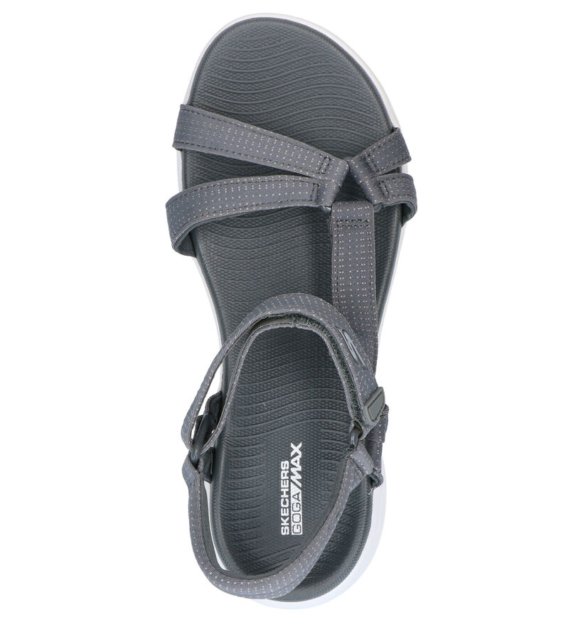 Skechers On The Go Zwarte Sandalen in stof (292189)