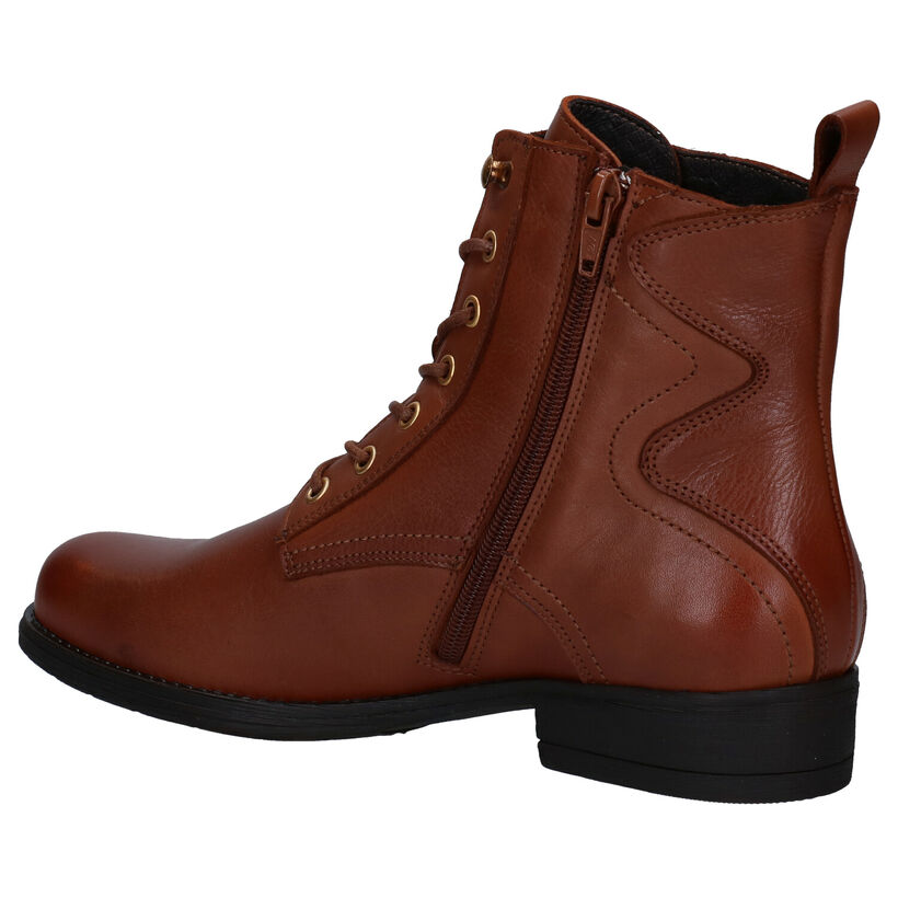 River Woods Eloise Bottines en Cognac en cuir (281968)