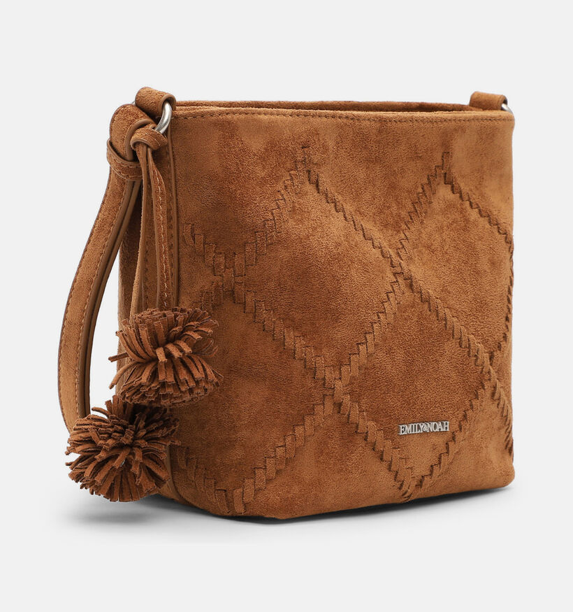 Emily & Noah Leanne Sac port&eacute; crois&eacute; en Cognac pour femmes (378867)