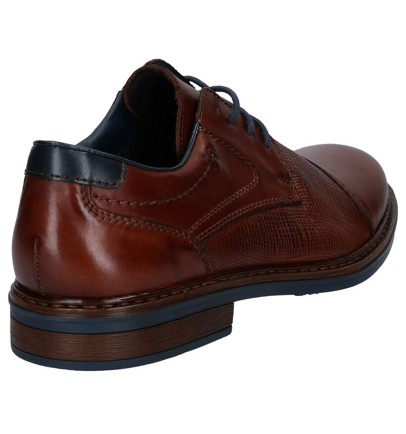 Reker Cognac Geklede Veterschoenen in leer (281728)