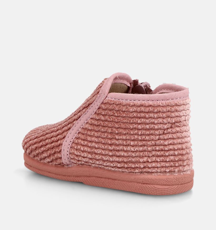 Little David Pantoufles en Rose pour filles (381104) - pour semelles orthop&eacute;diques
