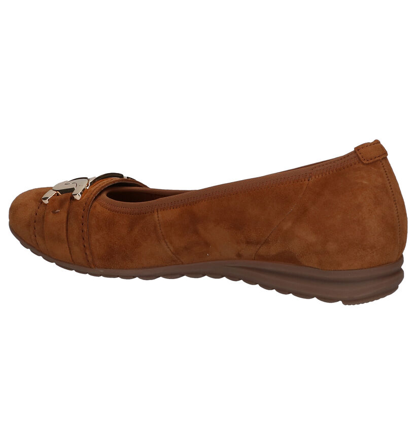 Gabor Easy Walking Ballerines en Cognac en daim (297418)