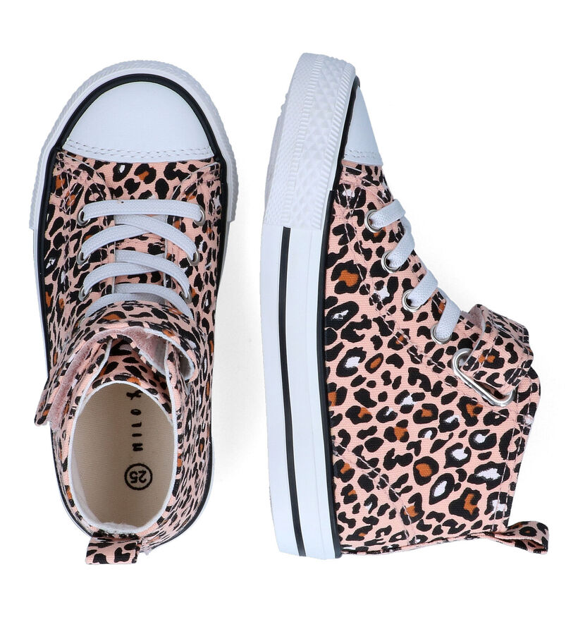 Milo & Mila Roze Sneakers in stof (308161)