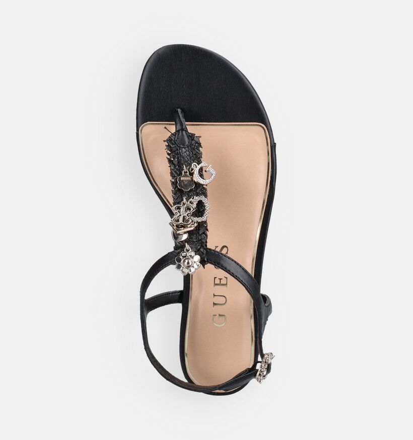 Guess Texx Sandales plates en Noir pour femmes (369812)