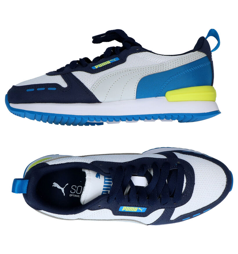 Puma R78 Baskets en Blanc/Noir en simili cuir (301343)