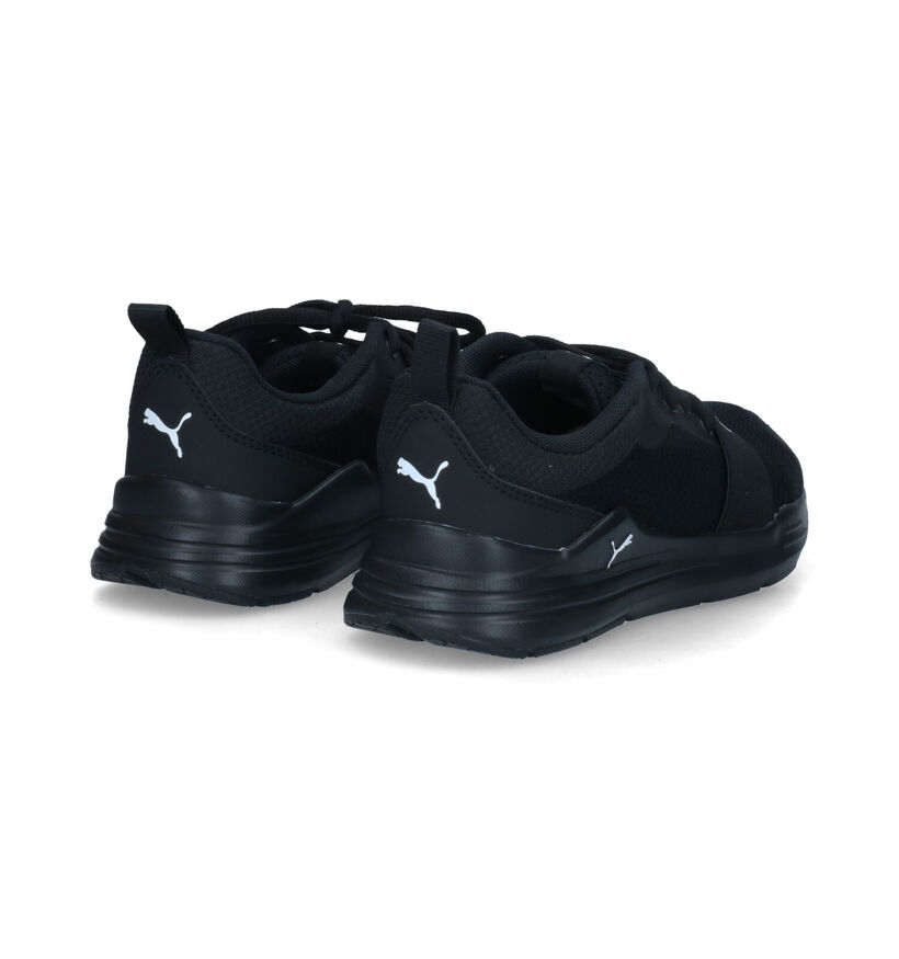 Puma Wired Run Jr Baskets en Noir en textile (311273)