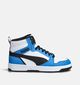Puma Rebound Baskets montantes en Blanc pour filles, garçons (359216) - pour semelles orthopédiques