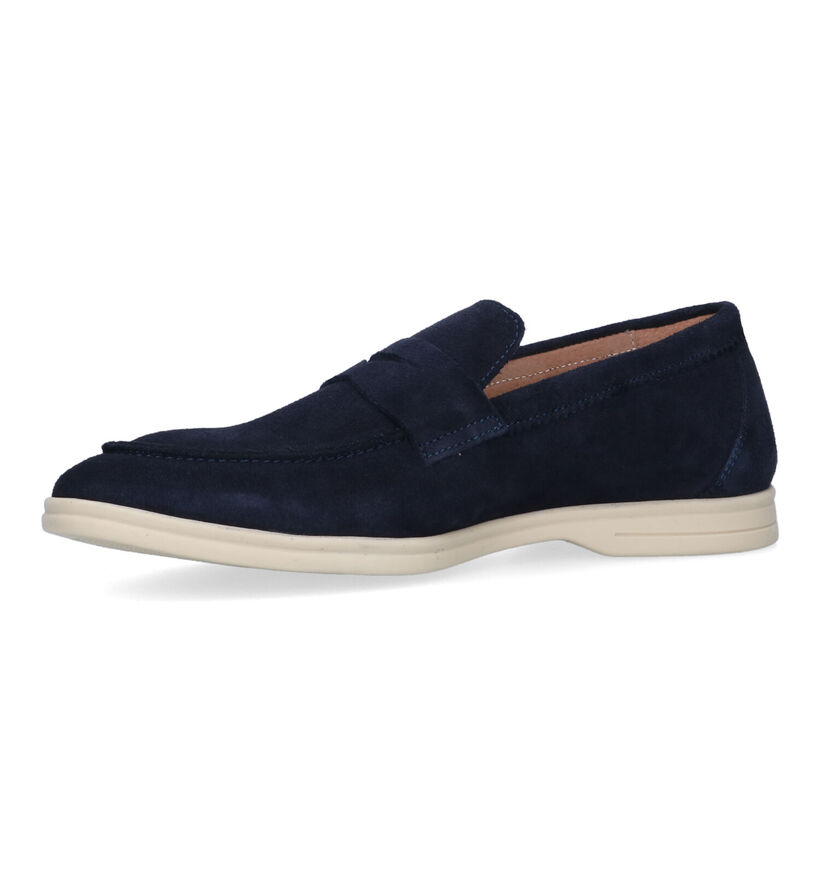 Scapa Mocassins en Bleu pour hommes (324208) - pour semelles orthopédiques