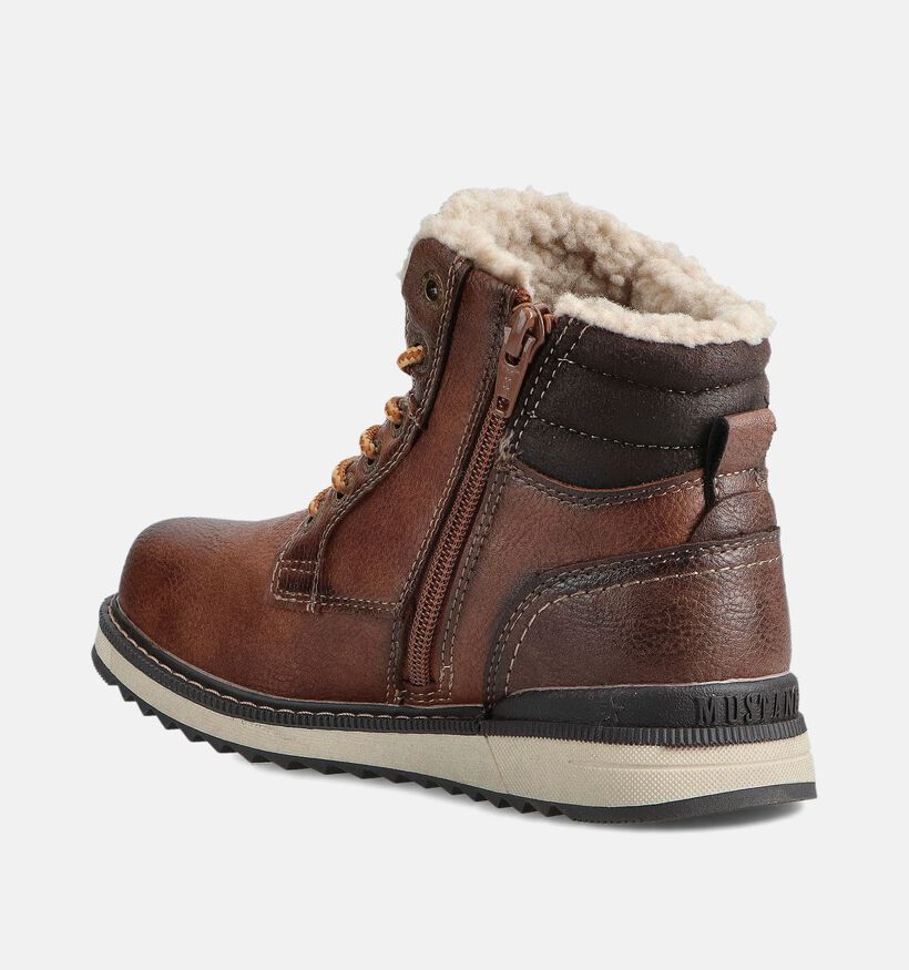 Mustang Cognac Veterboots voor jongens (363284)