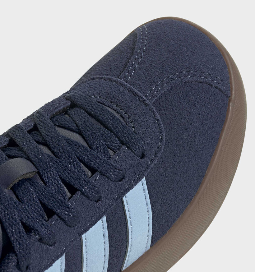 adidas VL Court 3.0 Baskets en Bleu fonc&eacute; pour gar&ccedil;ons (375389)