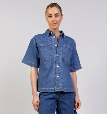 Pieces Blouses Blauw