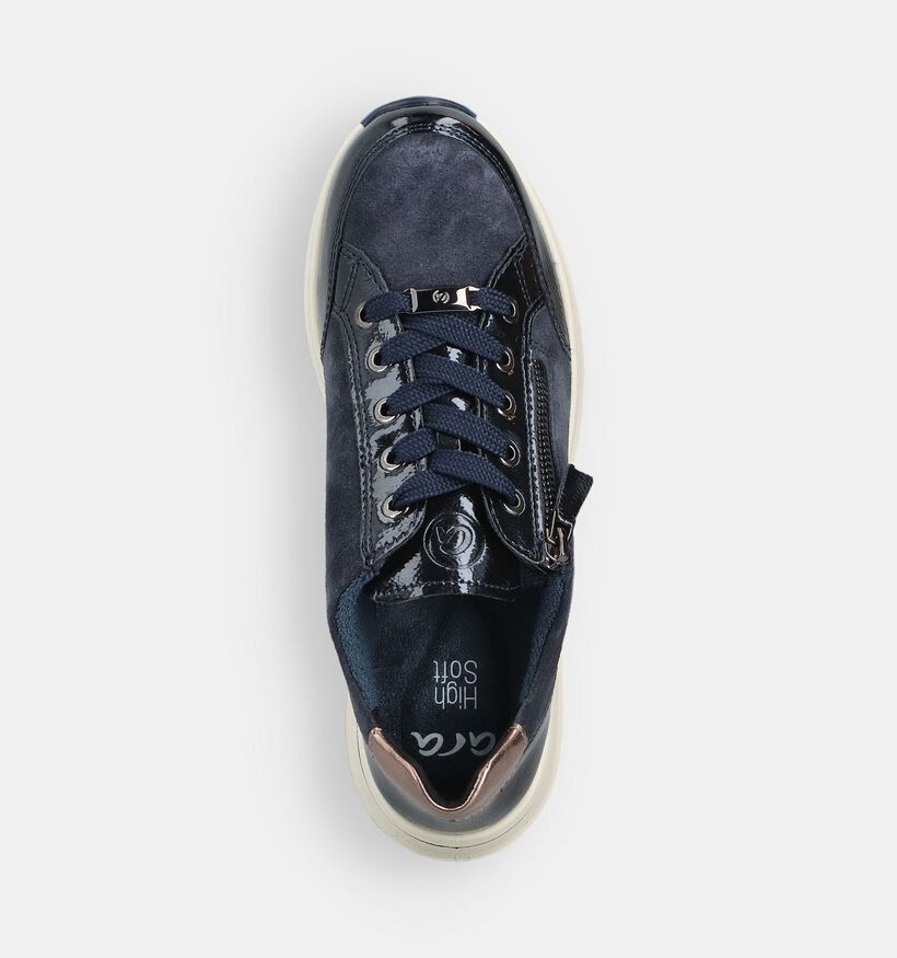 Ara Blauwe Sneakers voor dames (362480) - geschikt voor steunzolen
