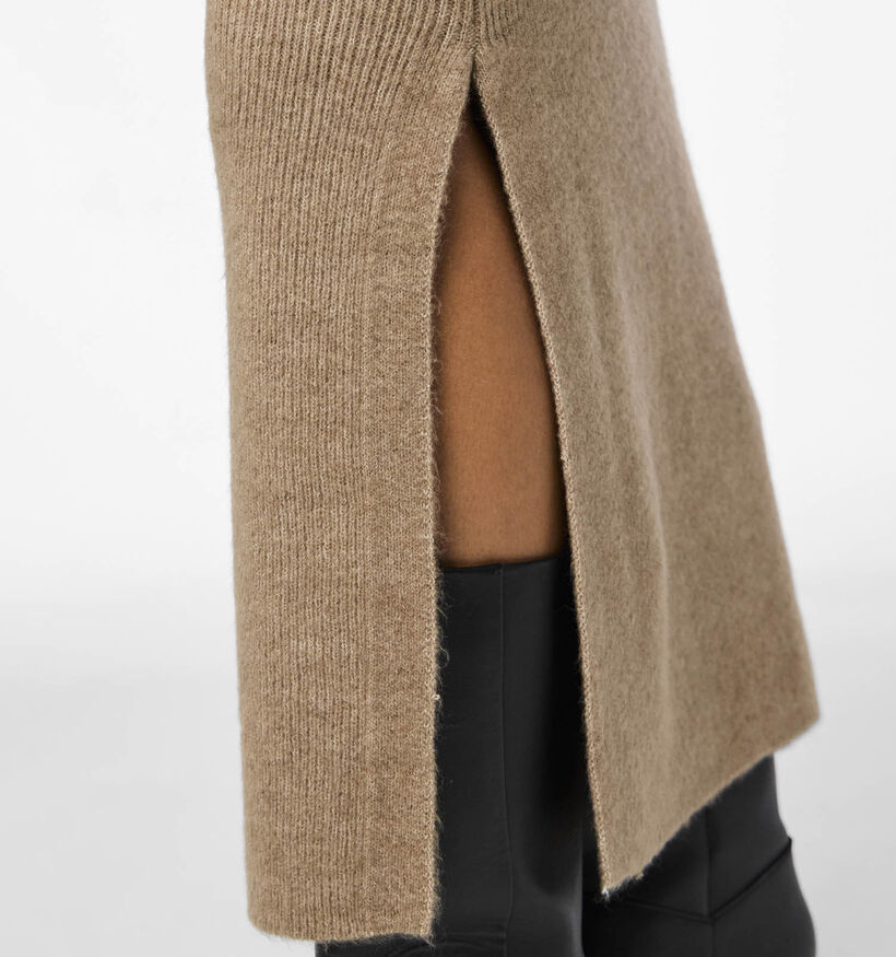 Pieces Niko Taupe Gebreide rok voor dames (346561)