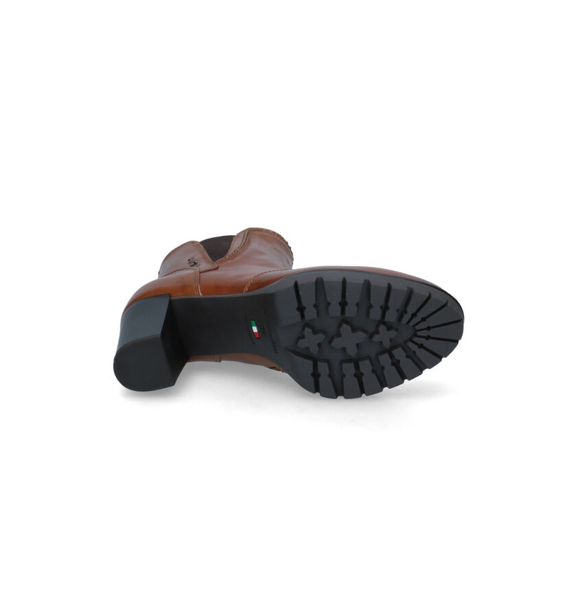 NeroGiardini Bottines à talons en Cognac en cuir (314608)