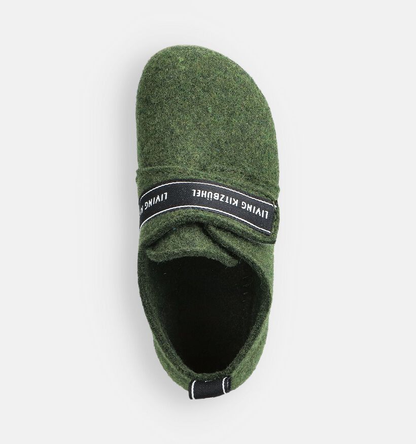 Living Kitzbühel Pantoufles fermées en Vert pour filles, garçons (365718)