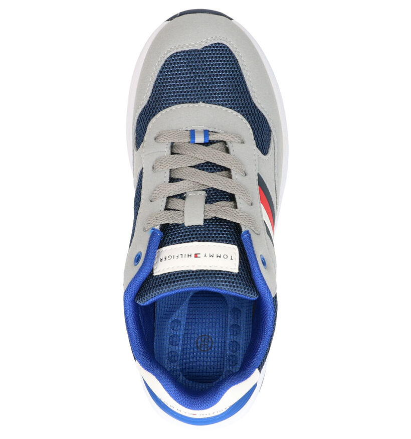 Tommy Hilfiger Grijs/Blauwe Sneakers in kunstleer (266597)