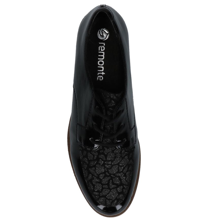Remonte Chaussures à lacets en Noir en simili cuir (232029)
