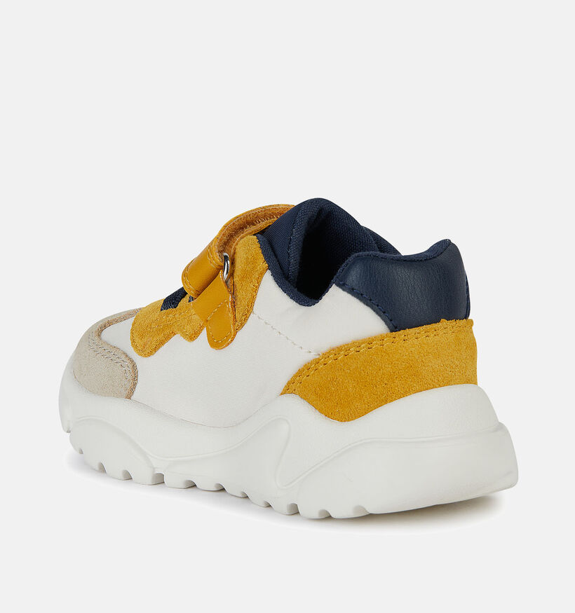 Geox Respira Baskets pour b&eacute;b&eacute; en Beige pour gar&ccedil;ons (368450) - pour semelles orthop&eacute;diques