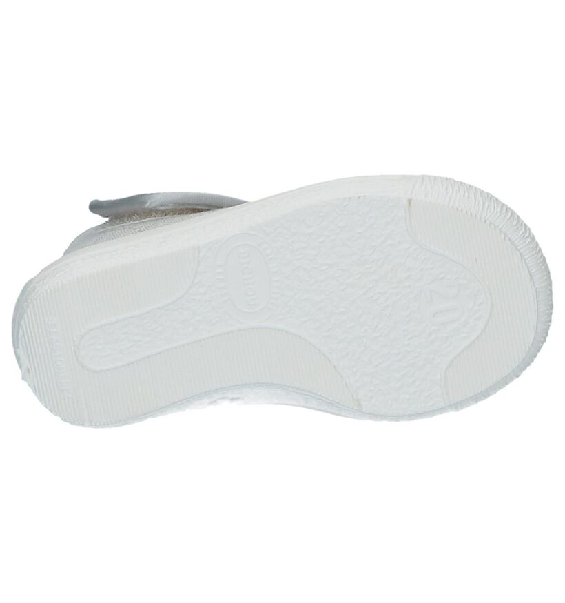 Zilveren Babypantoffels Bellamy Odelie in stof (248501)