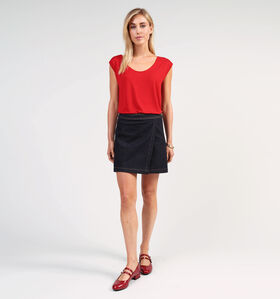 Vila Korte Rok in Jeans Donkerblauw voor dames (361359)