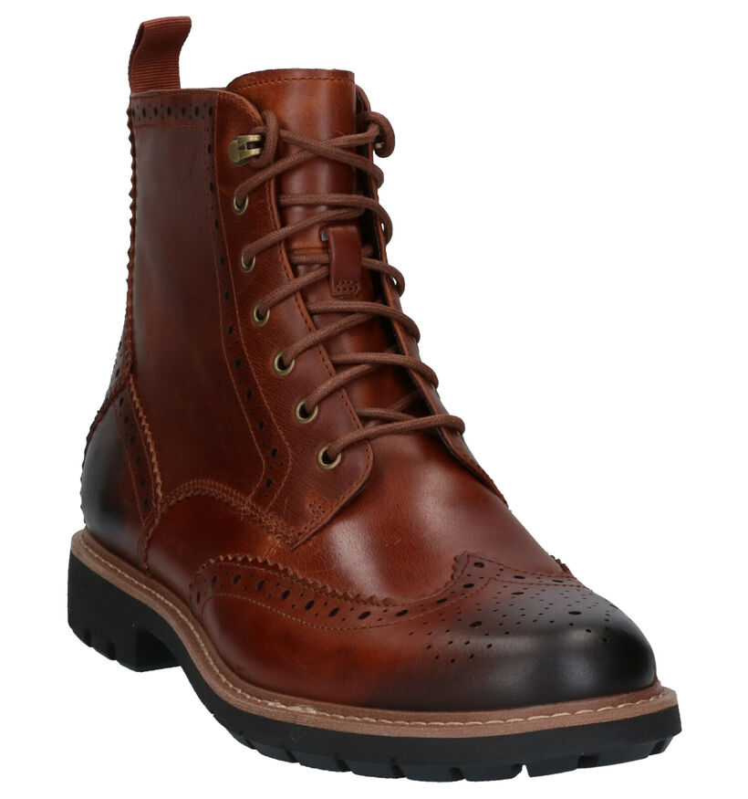 Clarks Batcompe Lord Cognac Boots in leer (256232)