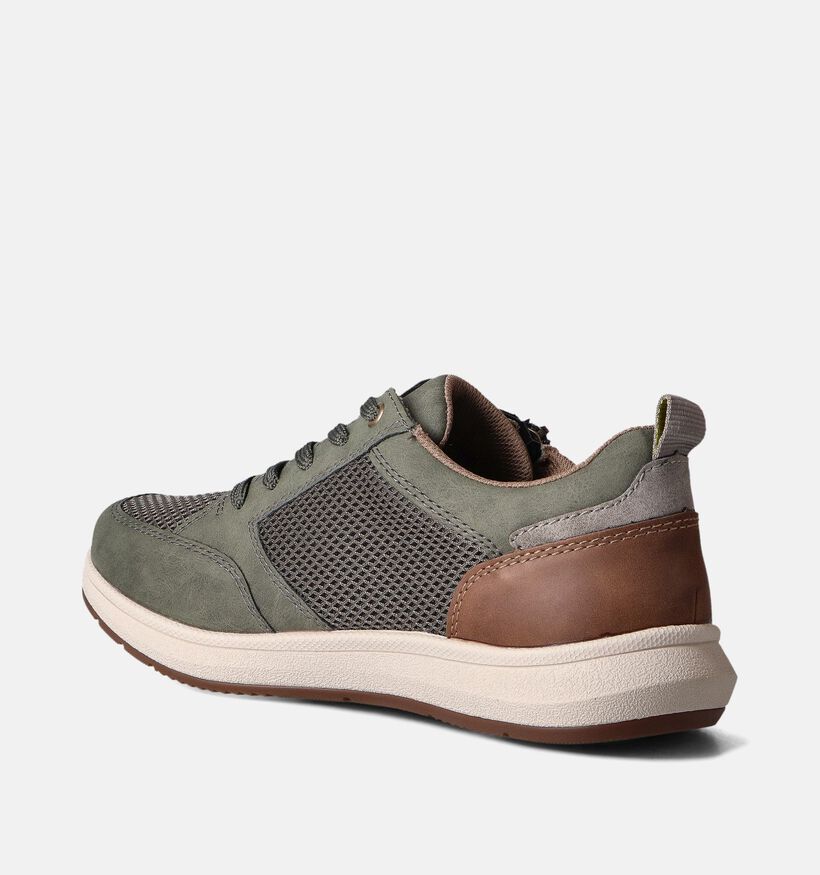 Rieker Kaki Veterschoenen voor heren (351311) - geschikt voor steunzolen