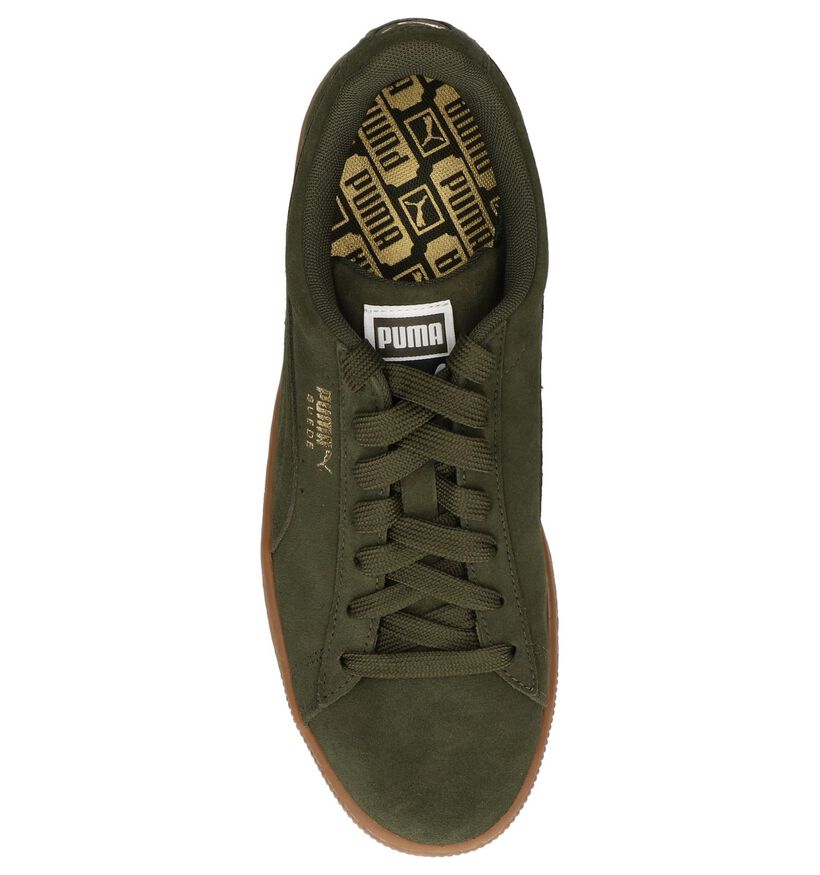 Puma Suede Classic Donker Groene Sneakers in nubuck (221714)