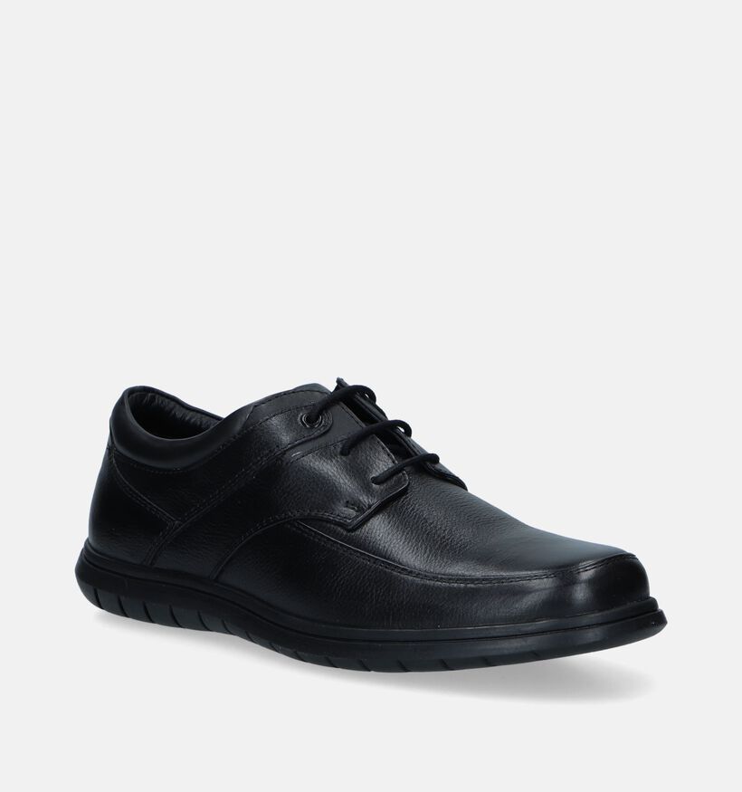 Comfort Plus Zwarte Veterschoenen voor heren (295624)