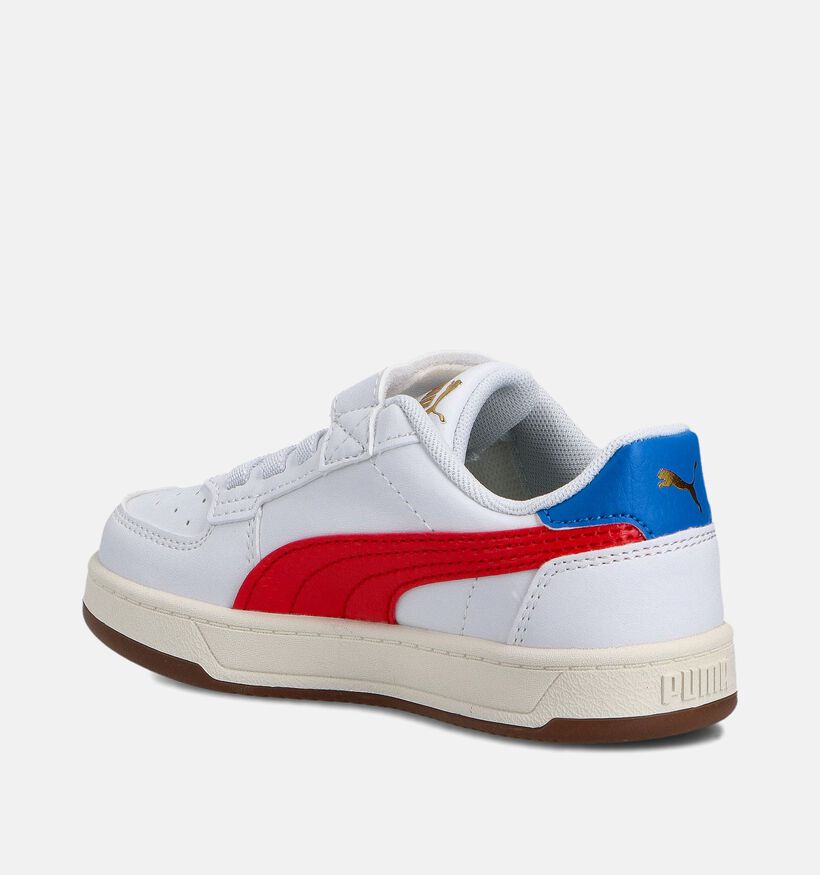 Puma Caven 2.0 Retro Witte Sneakers voor jongens, meisjes (359194) - geschikt voor steunzolen