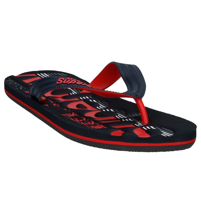 Superdry Tricolor Flip Blauwe Teenslippers in kunststof (213022)