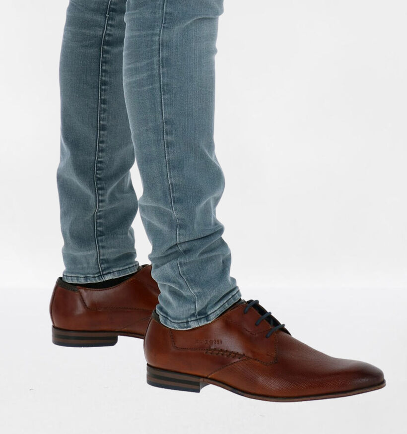 Bugatti Mattia Chaussures habill&eacute;es en Cognac en cuir (281777)