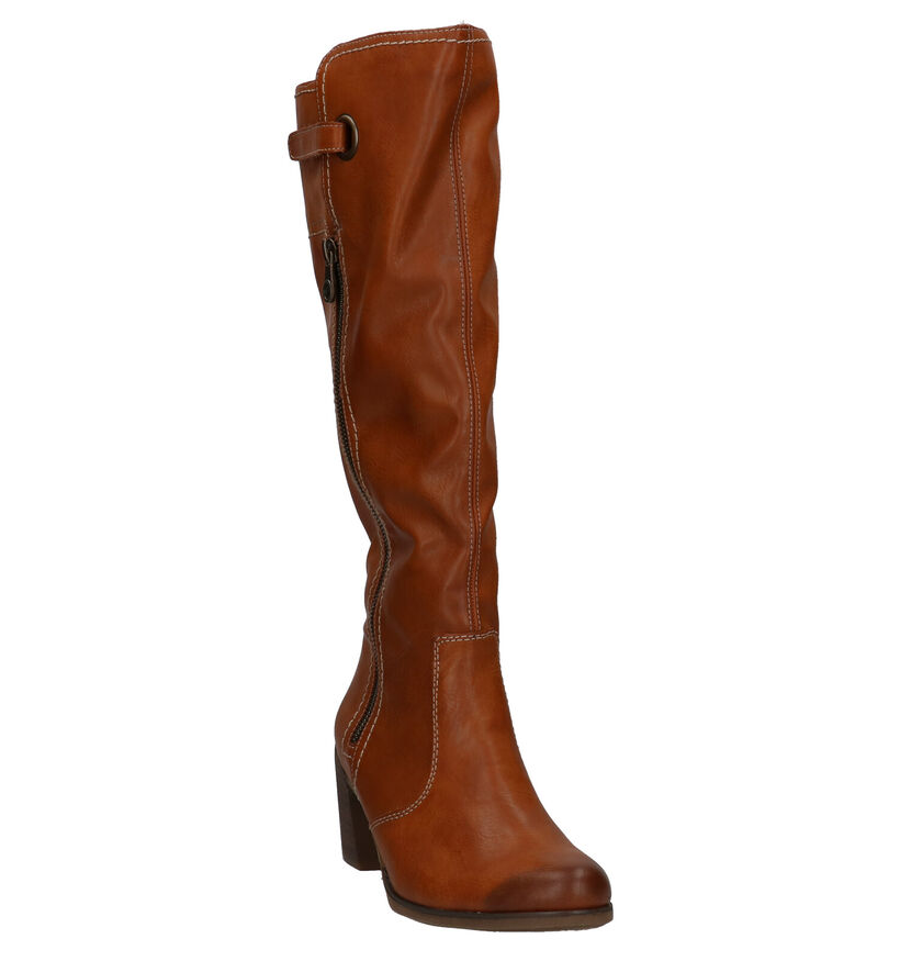 Rieker Bottes hautes en Cognac en simili cuir (282708)