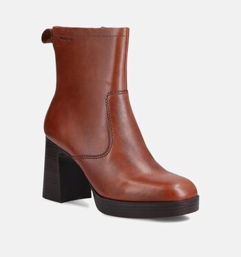 Tamaris Enkellaarsjes Zwart/Cognac