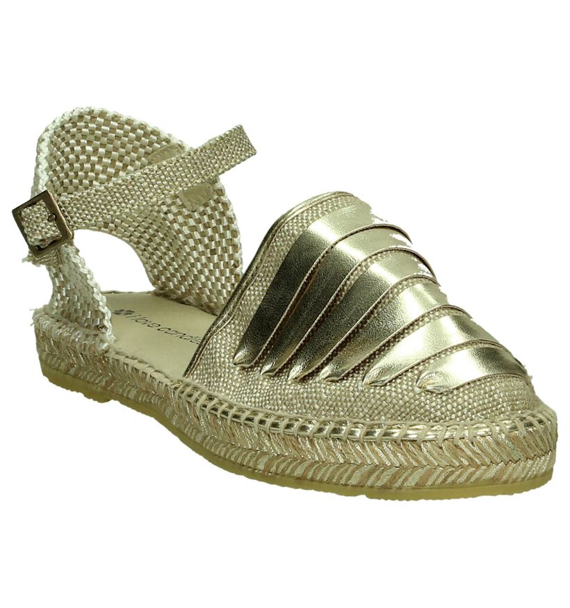 I Love Candies Gouden Espadrilles in stof (197407)