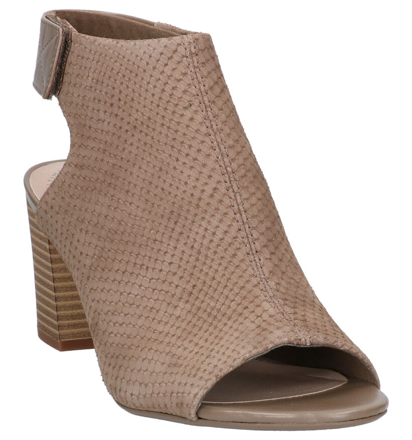 Clarks Deva Bell Sandales en Kaki en nubuck (265506)